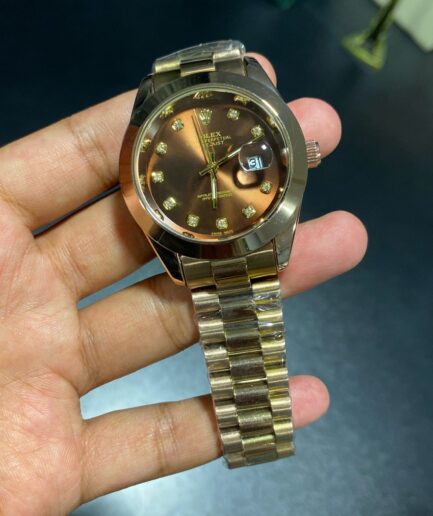 Datejust Rosegold Chocodial | Quartz