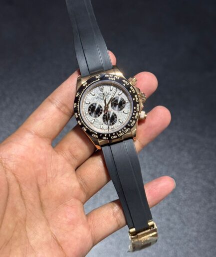 Daytona Rosegold | Meteorite Dial | Oyesterflex Strap